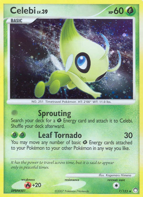 Celebi (7/123) [Diamond & Pearl: Mysterious Treasures] | Pegasus Games WI