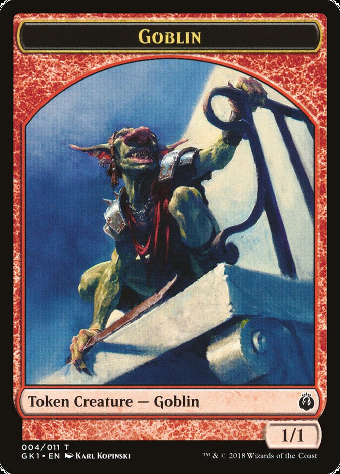 Weird // Goblin Double-Sided Token [Guilds of Ravnica Guild Kit Tokens] | Pegasus Games WI