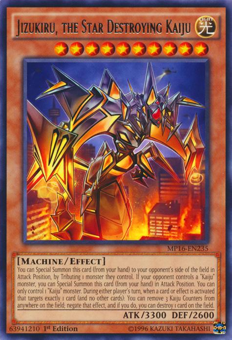 Jizukiru, the Star Destroying Kaiju [MP16-EN235] Rare | Pegasus Games WI