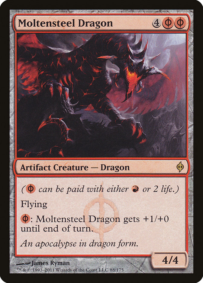 Moltensteel Dragon [New Phyrexia] | Pegasus Games WI