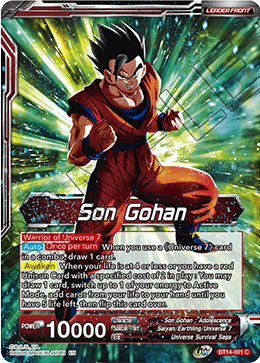 Son Gohan // Son Gohan, the Power of Duty (BT14-001) [Cross Spirits] | Pegasus Games WI