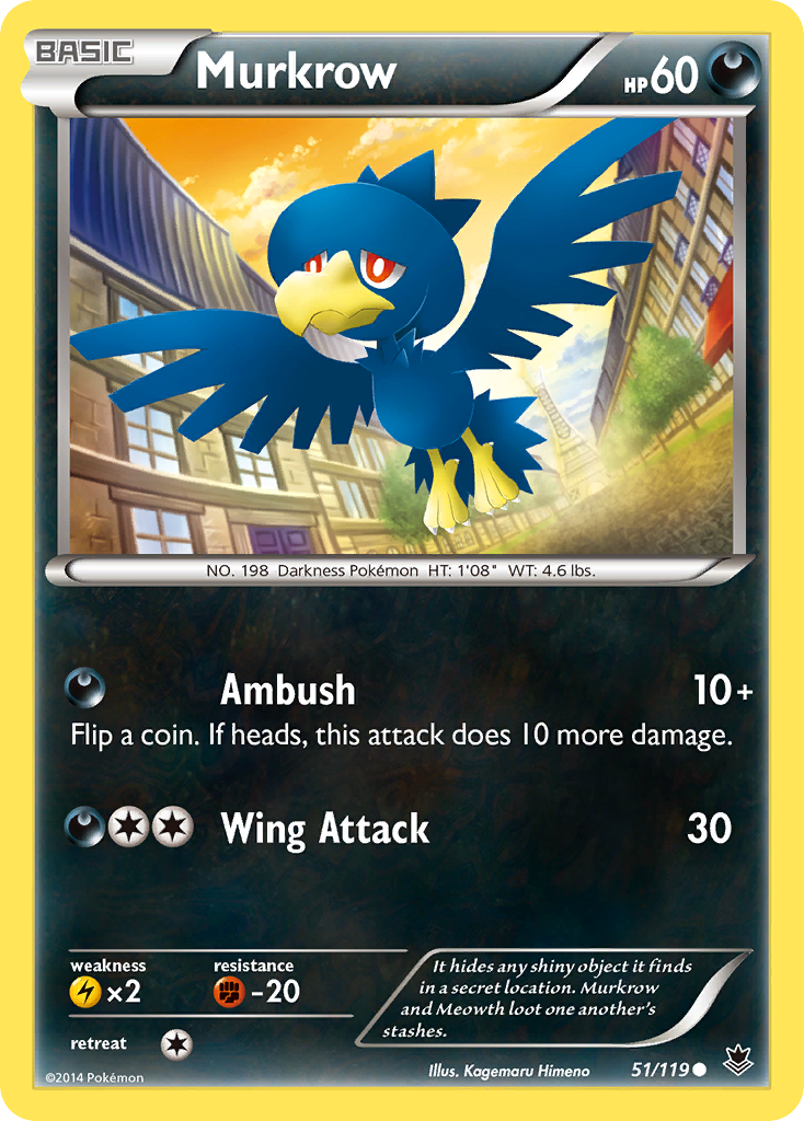 Murkrow (51/119) [XY: Phantom Forces] | Pegasus Games WI