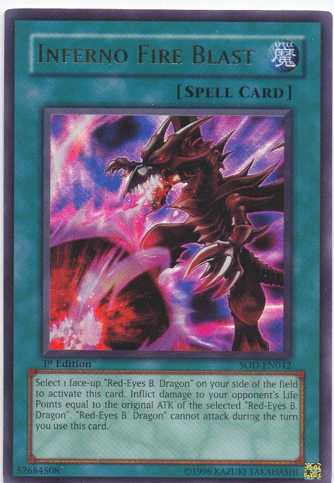 Inferno Fire Blast [SOD-EN042] Ultra Rare | Pegasus Games WI