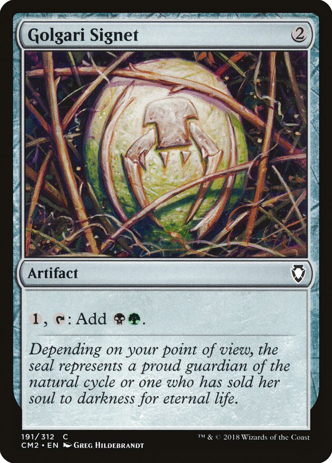 Golgari Signet (191/312) [Commander Anthology Volume II] | Pegasus Games WI