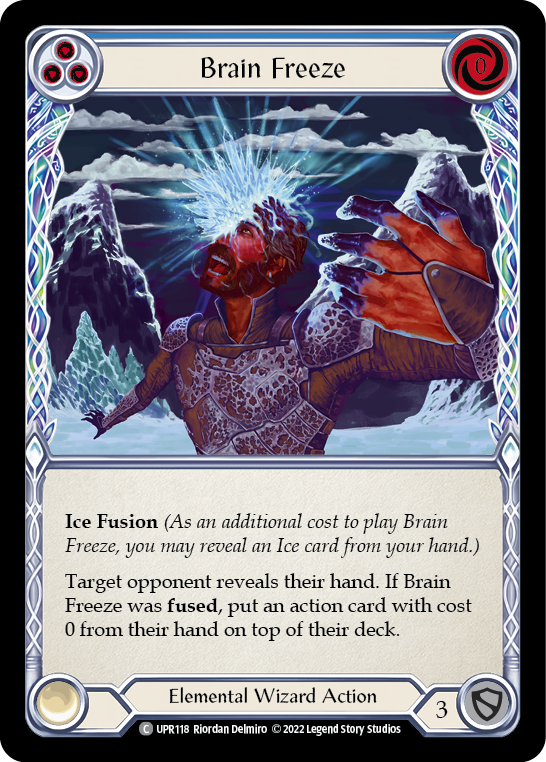Brain Freeze (Blue) [UPR118] (Uprising)  Rainbow Foil | Pegasus Games WI