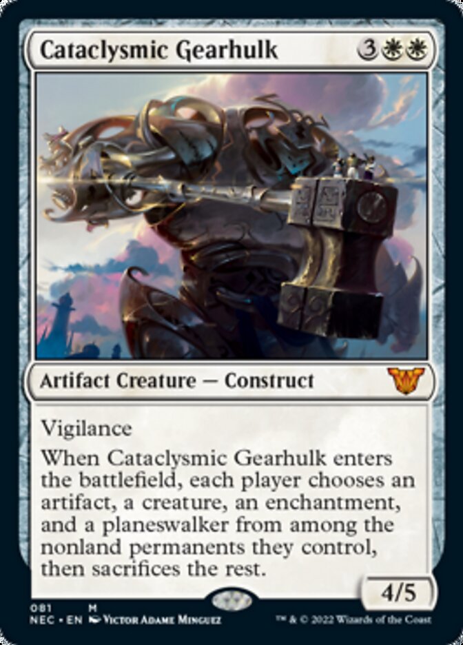 Cataclysmic Gearhulk [Kamigawa: Neon Dynasty Commander] | Pegasus Games WI