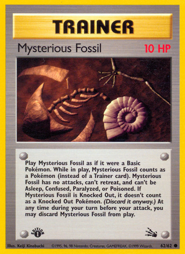 Mysterious Fossil (62/62) [Fossil 1st Edition] | Pegasus Games WI