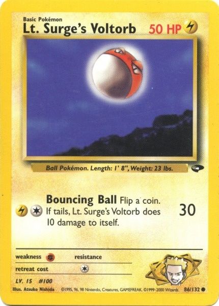 Lt. Surge's Voltorb (86/132) [Gym Challenge Unlimited] | Pegasus Games WI