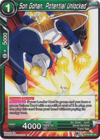 Son Gohan, Potential Unlocked (BT10-067) [Rise of the Unison Warrior 2nd Edition] | Pegasus Games WI