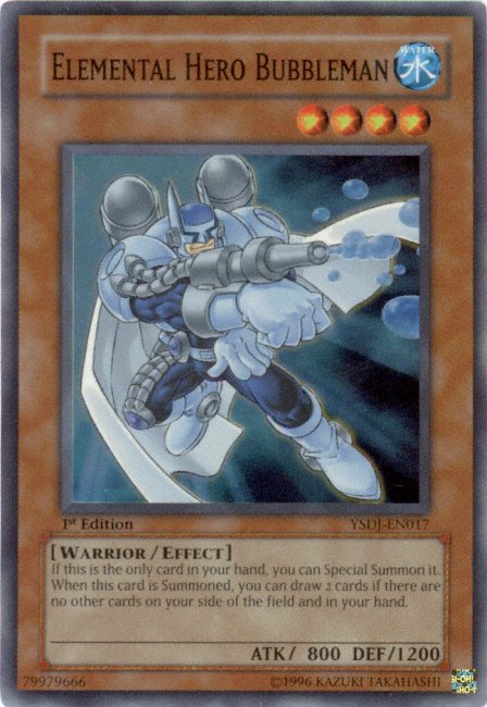 Elemental HERO Bubbleman [YSDJ-EN017] Super Rare | Pegasus Games WI