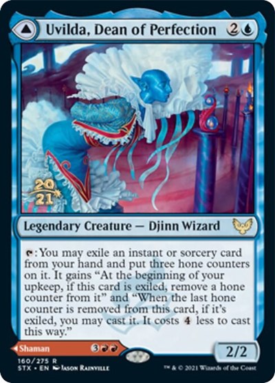 Uvilda, Dean of Perfection // Nassari, Dean of Expression [Strixhaven: School of Mages Prerelease Promos] | Pegasus Games WI