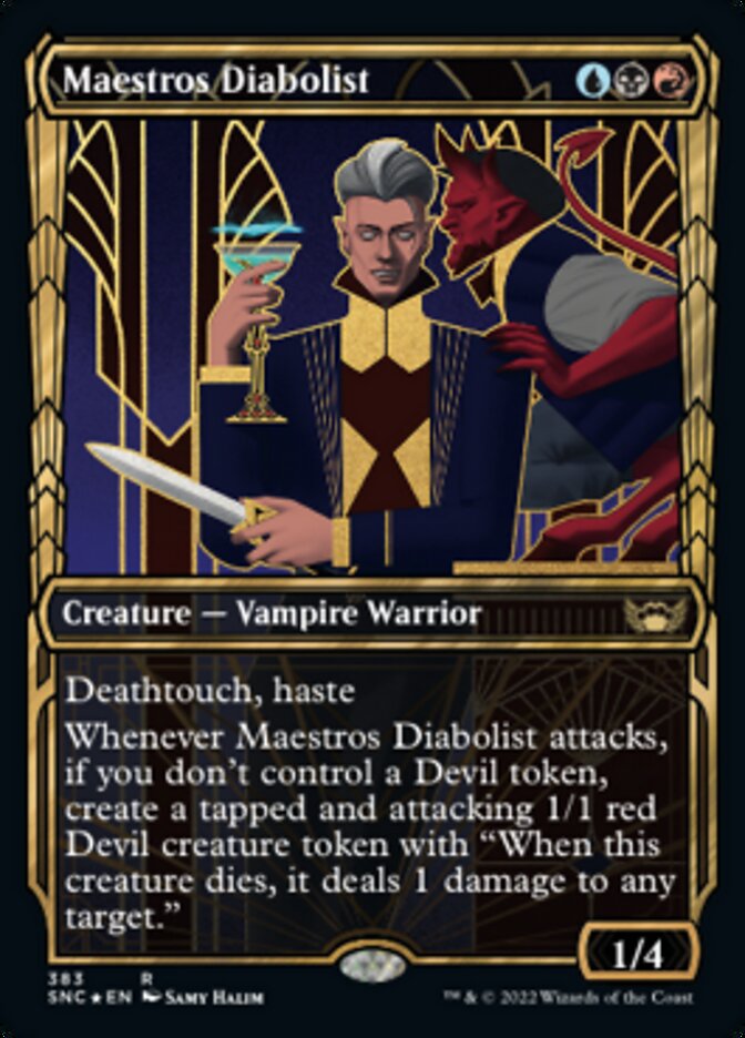 Maestros Diabolist (Showcase Golden Age Gilded Foil) [Streets of New Capenna] | Pegasus Games WI