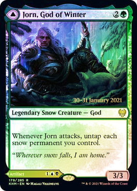 Jorn, God of Winter // Kaldring, the Rimestaff [Kaldheim Prerelease Promos] | Pegasus Games WI