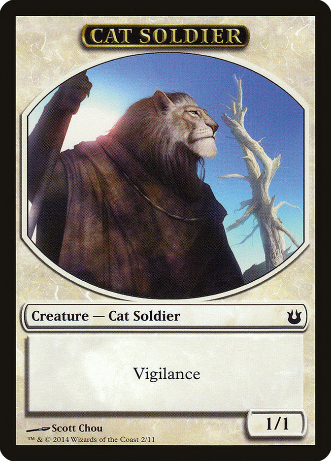 Cat Soldier Token [Born of the Gods Tokens] | Pegasus Games WI