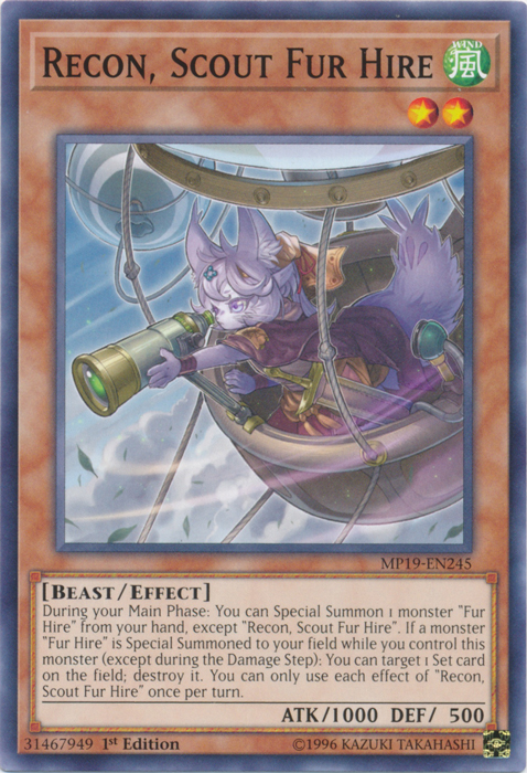 Recon, Scout Fur Hire [MP19-EN245] Common | Pegasus Games WI