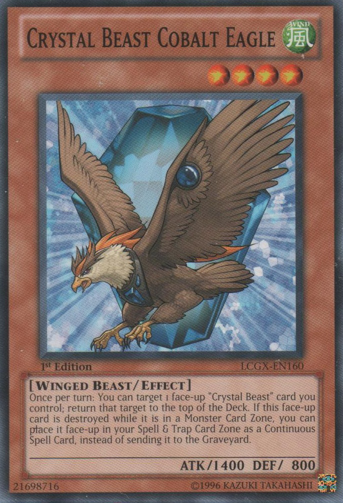 Crystal Beast Cobalt Eagle [LCGX-EN160] Common | Pegasus Games WI