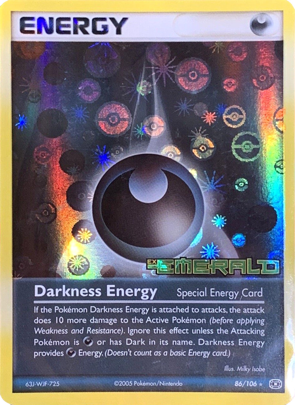 Darkness Energy (86/106) (Stamped) [EX: Emerald] | Pegasus Games WI