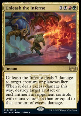 Unleash the Inferno (Promo Pack) [Streets of New Capenna Promos] | Pegasus Games WI