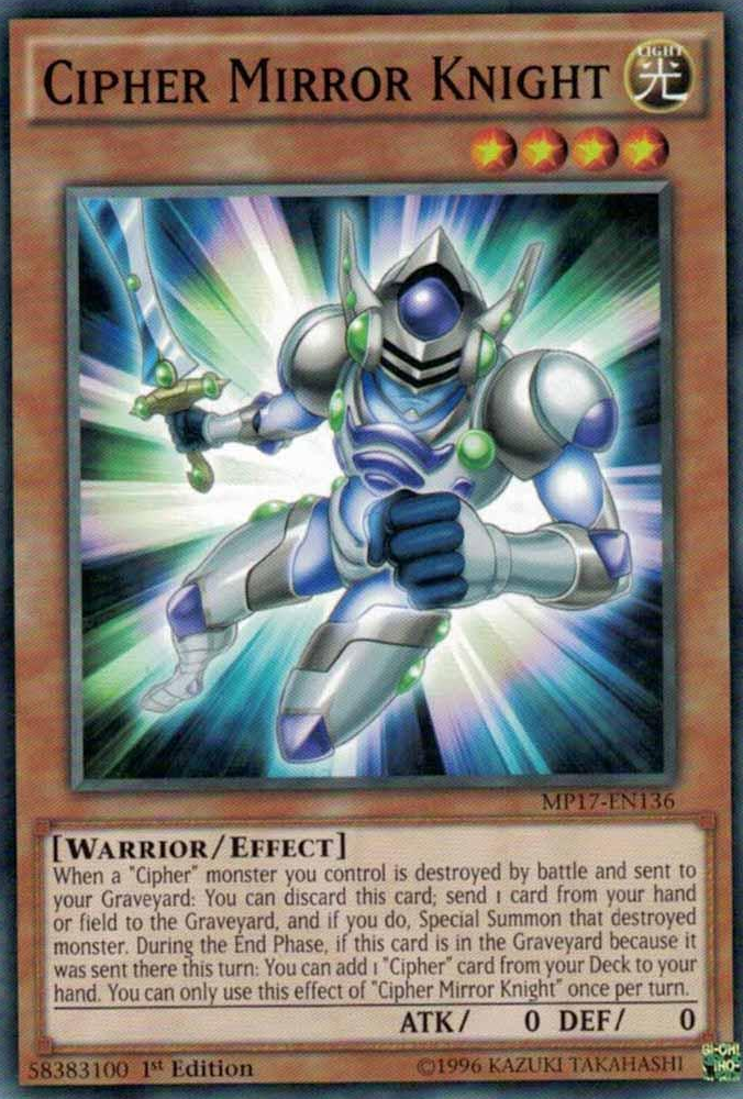 Cipher Mirror Knight [MP17-EN136] Common | Pegasus Games WI