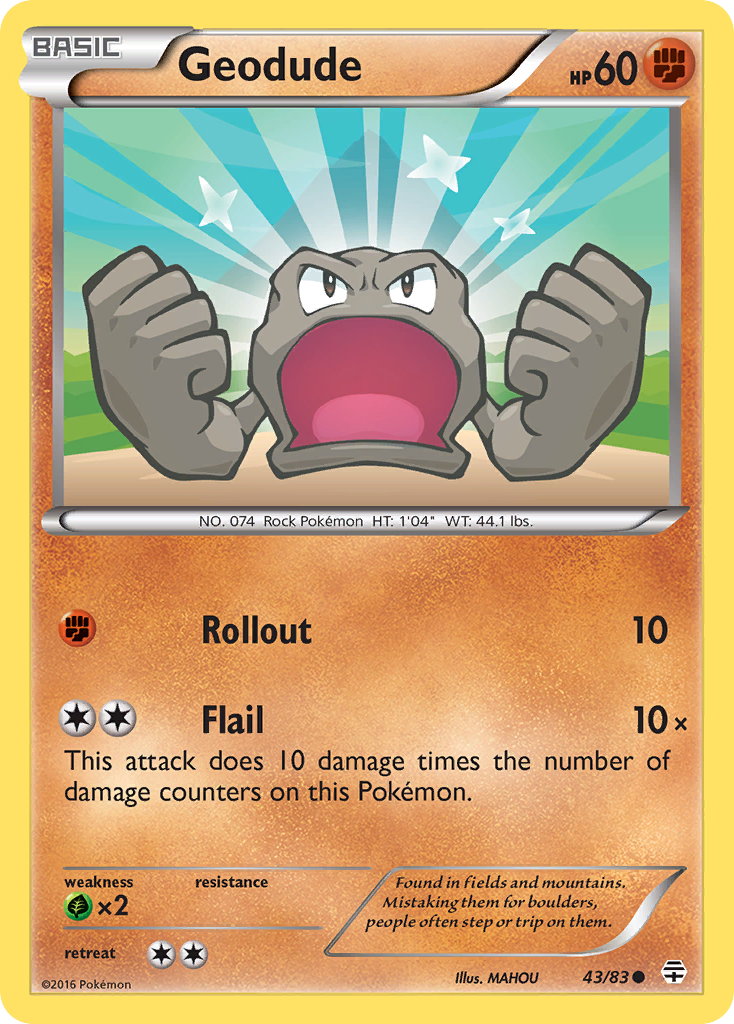 Geodude (43/83) [XY: Generations] | Pegasus Games WI