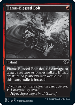 Flame-Blessed Bolt [Innistrad: Double Feature] | Pegasus Games WI