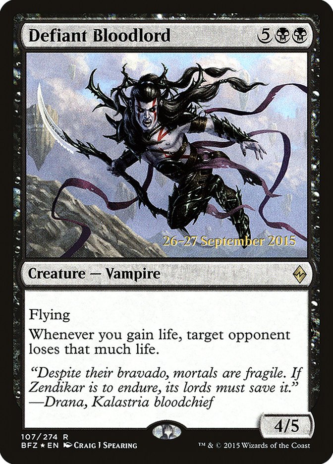 Defiant Bloodlord [Battle for Zendikar Prerelease Promos] | Pegasus Games WI