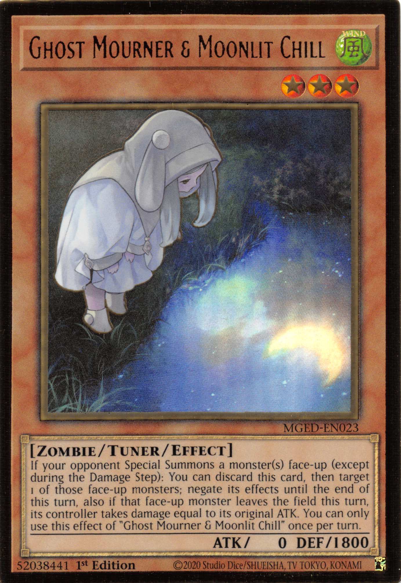 Ghost Mourner & Moonlit Chill (Alternate Art) [MGED-EN023] Gold Rare | Pegasus Games WI