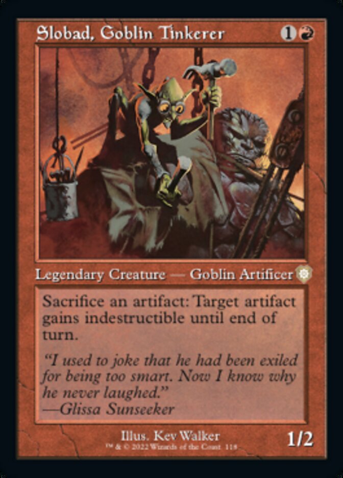 Slobad, Goblin Tinkerer (Retro) [The Brothers' War Commander] | Pegasus Games WI