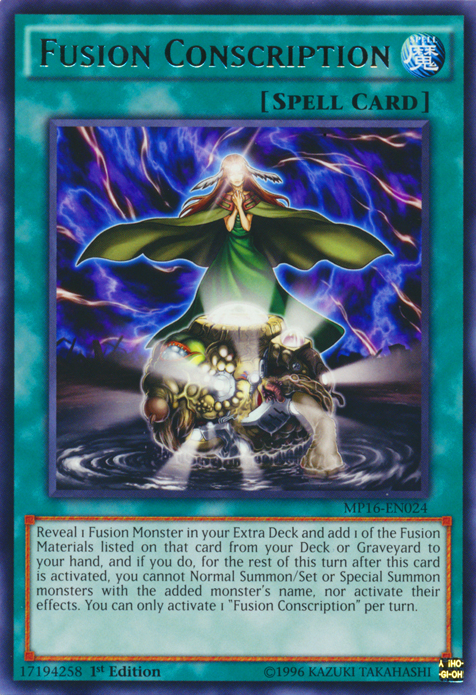 Fusion Conscription [MP16-EN024] Rare | Pegasus Games WI