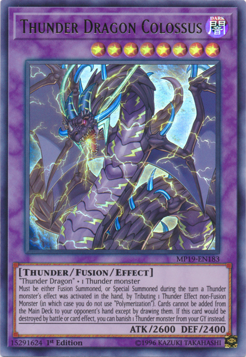 Thunder Dragon Colossus [MP19-EN183] Ultra Rare | Pegasus Games WI