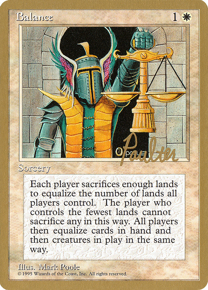 Balance (Preston Poulter) [Pro Tour Collector Set] | Pegasus Games WI