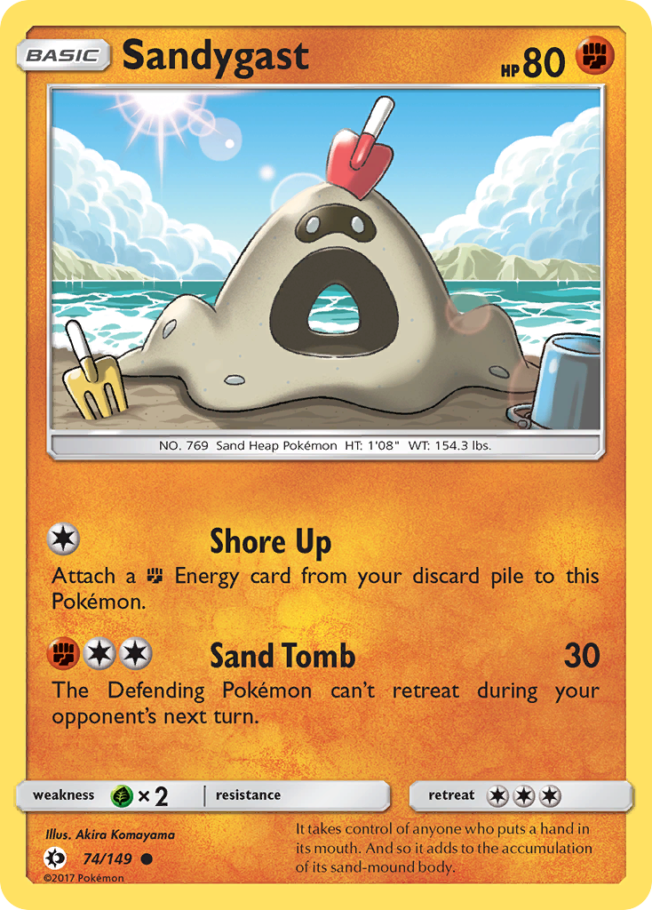 Sandygast (74/149) [Sun & Moon: Base Set] | Pegasus Games WI