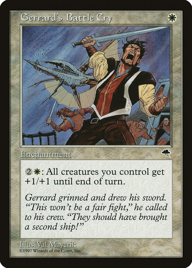 Gerrard's Battle Cry [Tempest] | Pegasus Games WI