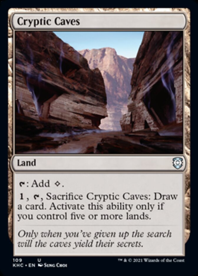 Cryptic Caves [Kaldheim Commander] | Pegasus Games WI