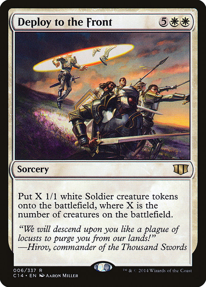 Deploy to the Front [Commander 2014] | Pegasus Games WI