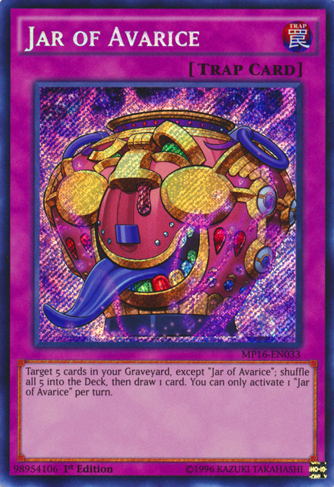 Jar of Avarice [MP16-EN033] Secret Rare | Pegasus Games WI