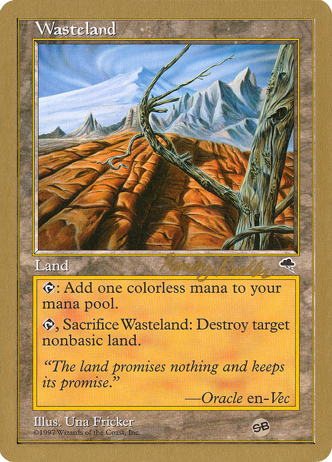 Wasteland (Randy Buehler) (SB) [World Championship Decks 1998] | Pegasus Games WI