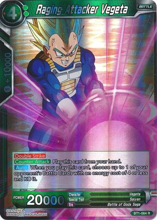 Raging Attacker Vegeta [BT1-064] | Pegasus Games WI