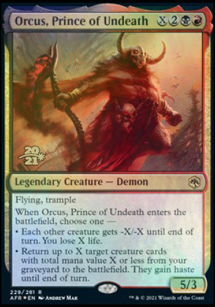 Orcus, Prince of Undeath [Dungeons & Dragons: Adventures in the Forgotten Realms Prerelease Promos] | Pegasus Games WI