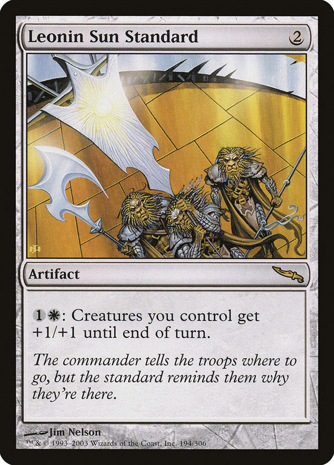 Leonin Sun Standard [Mirrodin] | Pegasus Games WI