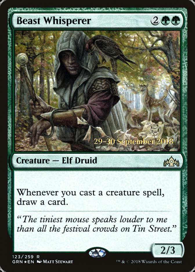 Beast Whisperer [Guilds of Ravnica Prerelease Promos] | Pegasus Games WI