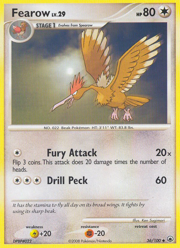 Fearow (36/100) [Diamond & Pearl: Majestic Dawn] | Pegasus Games WI