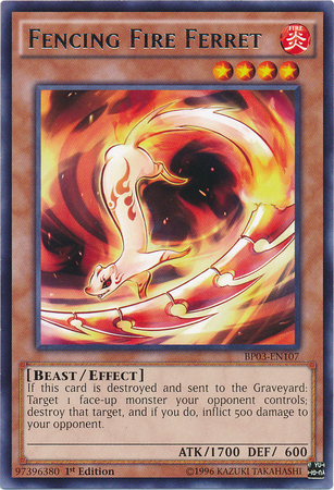 Fencing Fire Ferret [BP03-EN107] Rare | Pegasus Games WI