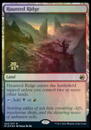 Haunted Ridge [Innistrad: Midnight Hunt Prerelease Promos] | Pegasus Games WI