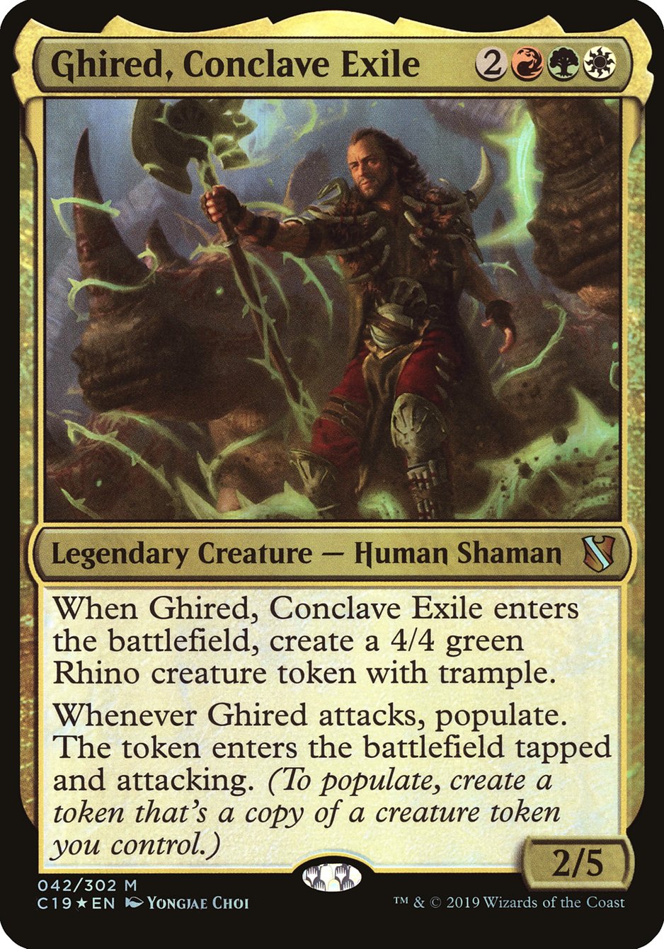 Ghired, Conclave Exile (Oversized) [Commander 2019 Oversized] | Pegasus Games WI