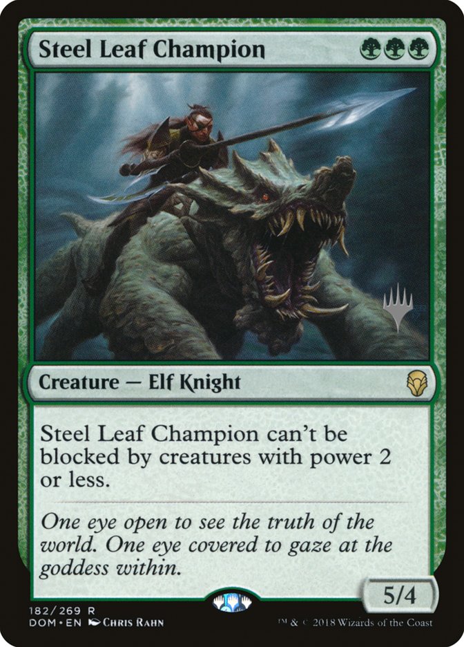 Steel Leaf Champion (Promo Pack) [Dominaria Promos] | Pegasus Games WI