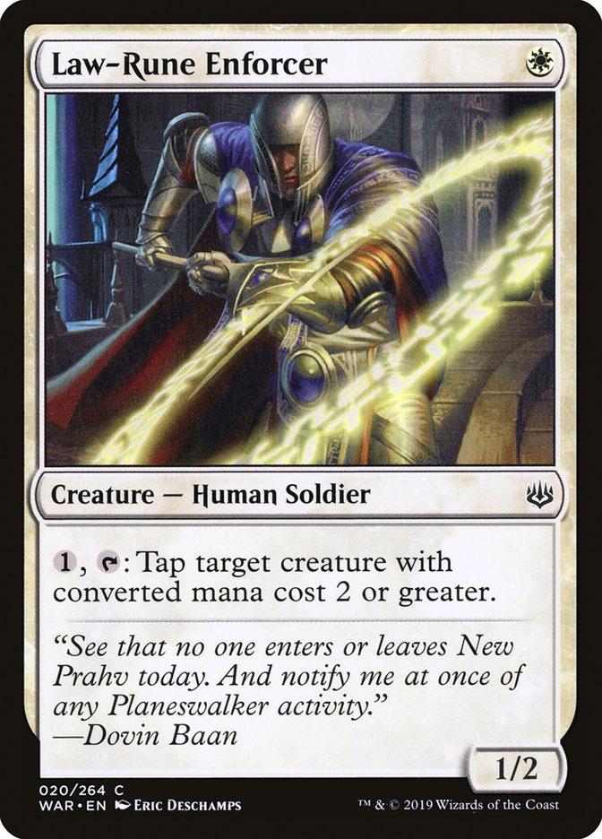 Law-Rune Enforcer [War of the Spark] | Pegasus Games WI