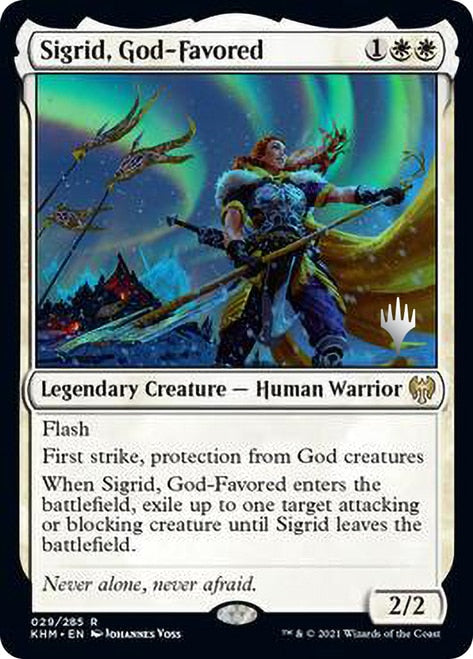 Sigrid, God-Favored (Promo Pack) [Kaldheim Promos] | Pegasus Games WI