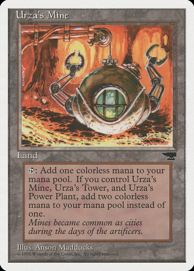 Urza's Mine (Orange Background) [Chronicles] | Pegasus Games WI