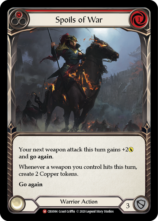 Spoils of War [CRU084] 1st Edition Rainbow Foil | Pegasus Games WI